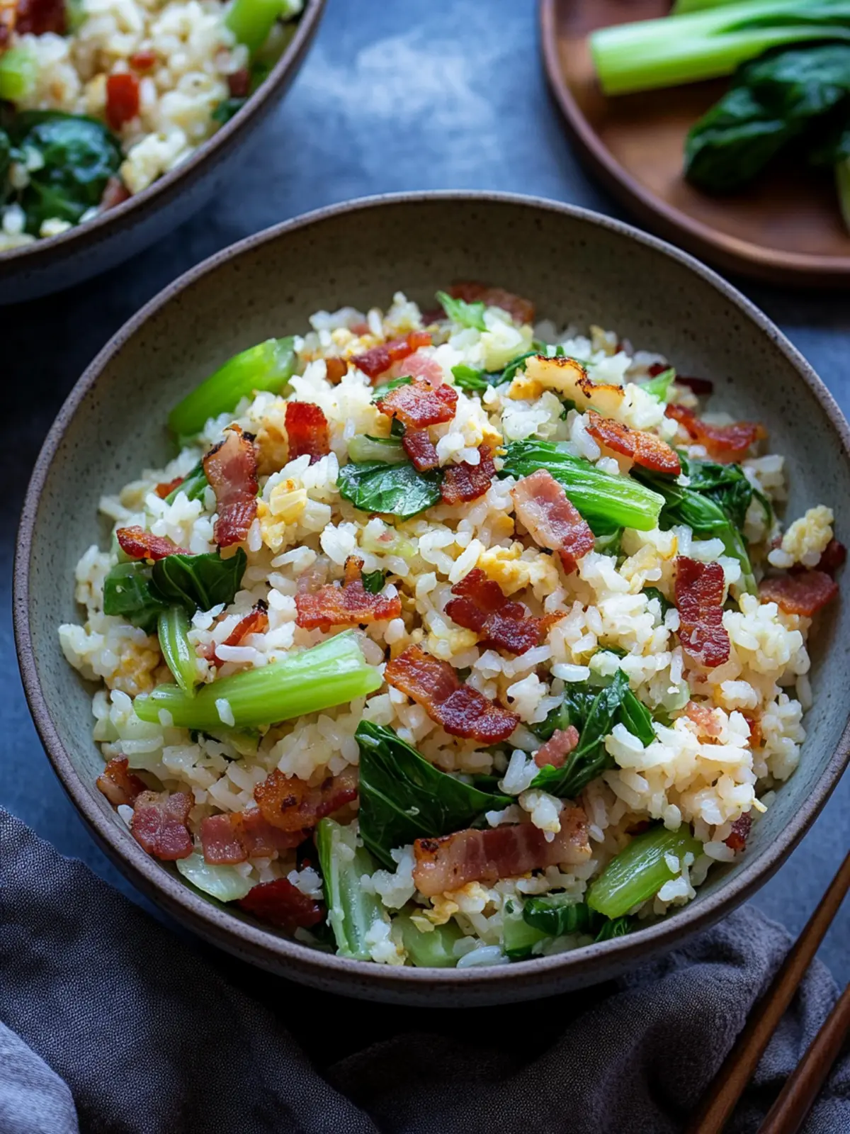Savory Bok Choy Fried Rice with Bacon for Cozy Nights 5 Bok Choy Fried Rice with Bacon