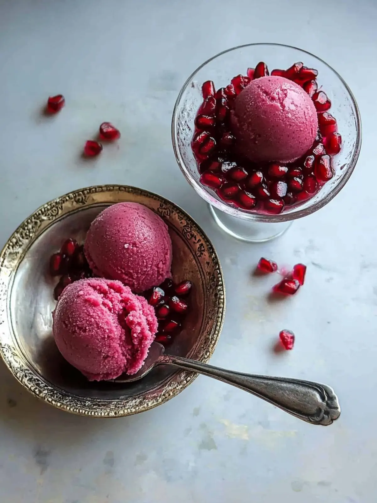 Delightful Spiced Pomegranate Sorbet for Festive Winters 2 Spiced Pomegranate Sorbet