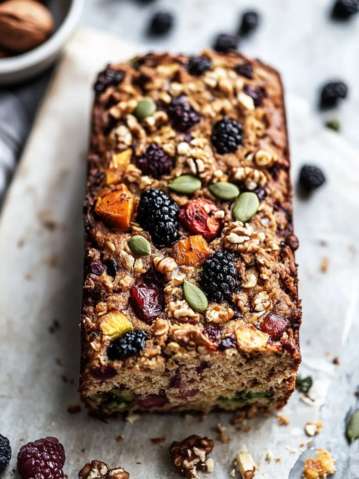 Delicious Vegan Fruit, Veggie and Nut Breakfast Bread Bliss 5 Vegan Fruit, Veggie and Nut Breakfast Bread