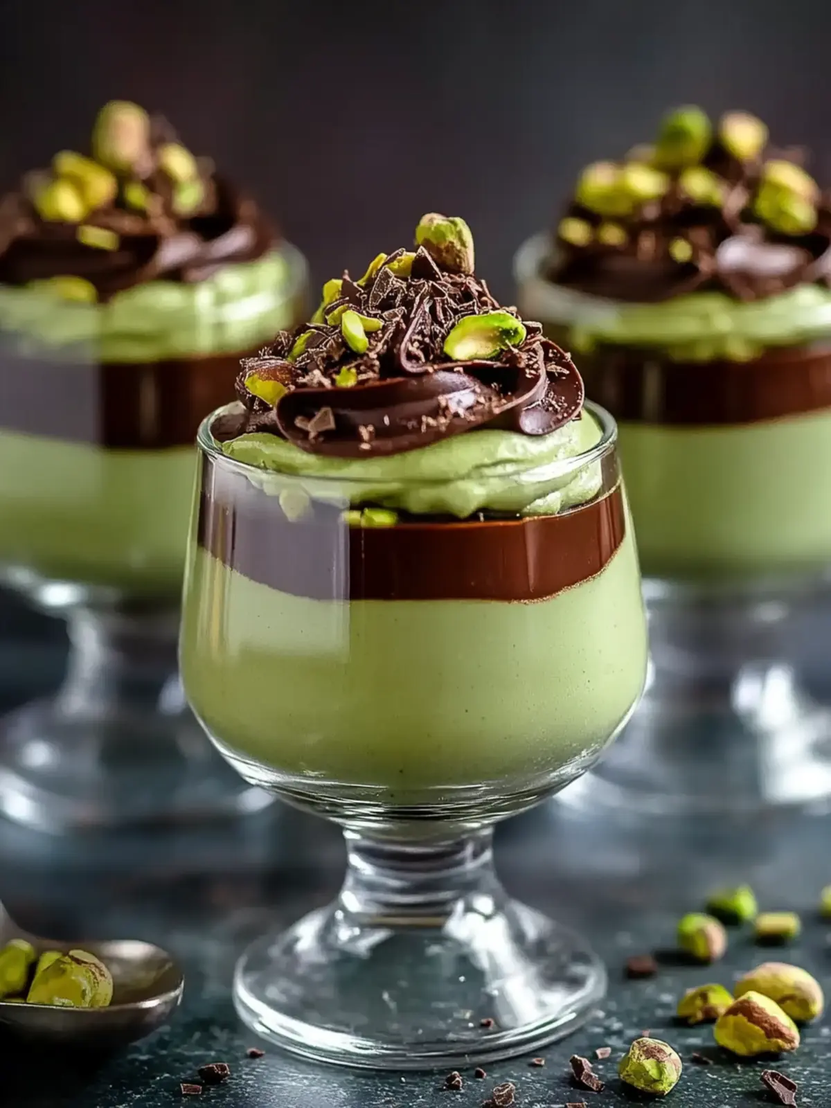 Indulge in Decadent Pistachio Mousse with Rich Chocolate Ganache 5 Decadent Pistachio Mousse with Rich Chocolate Ganache