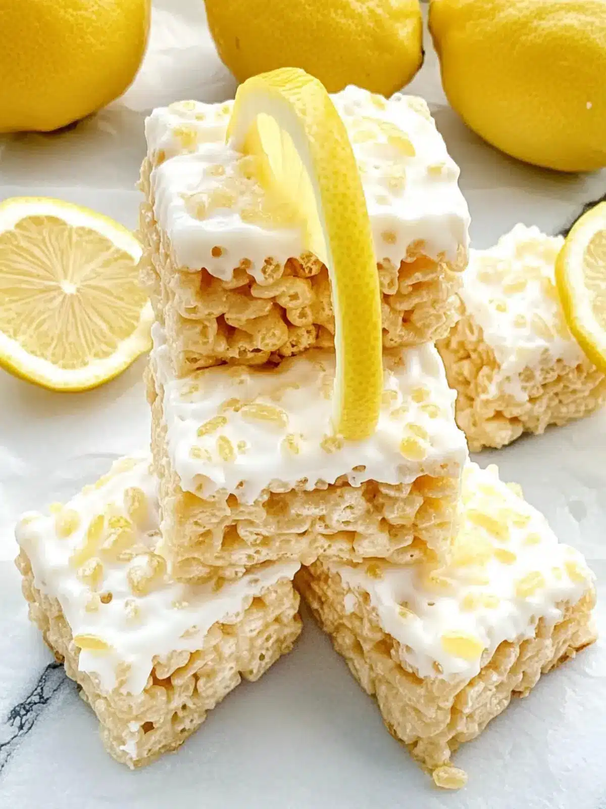 Lemon Rice Krispy Treats: A Zesty No-Bake Delight 3 Lemon Rice Krispy Treats