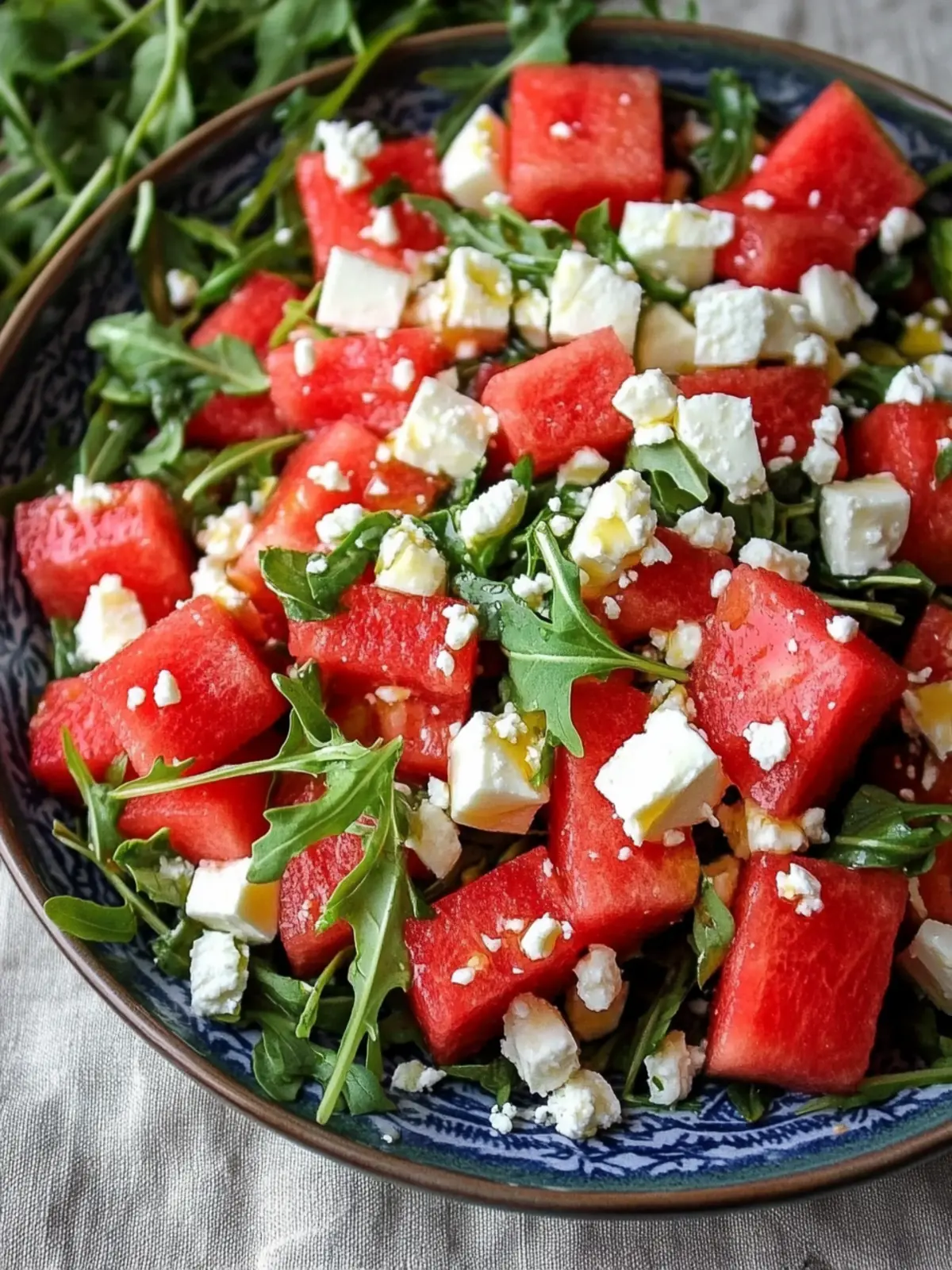 Watermelon, Feta and Arugula Salad: A Refreshing Summer Delight 2 Watermelon, Feta and Arugula Salad