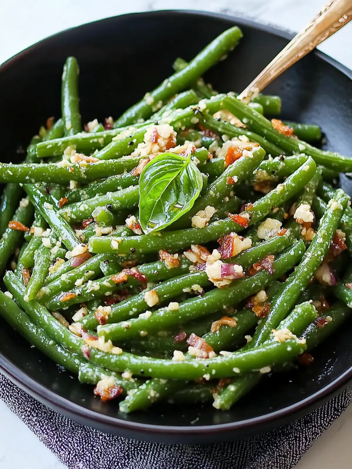 Fresh Green Bean Salad with Basil, Balsamic, and Parmesan Bliss 2 Green Bean Salad with Basil, Balsamic, and Parmesan