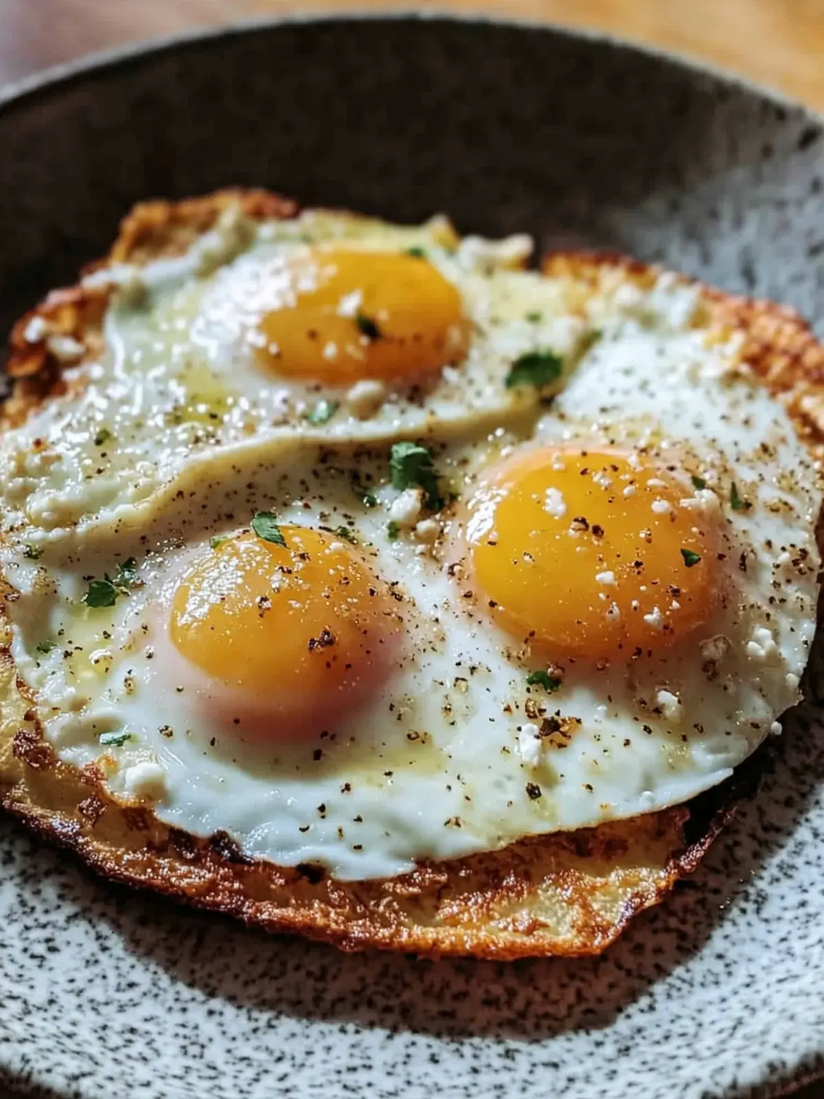 Delicious Feta Fried Eggs with Crispy Edges for Breakfast Bliss 3 Feta Fried Eggs