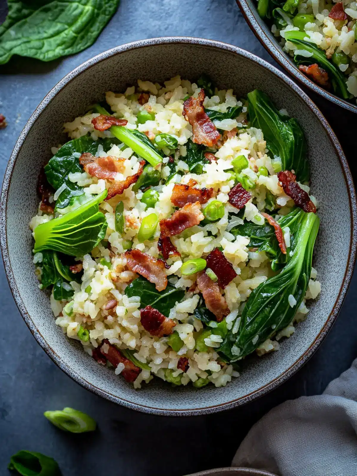 Savory Bok Choy Fried Rice with Bacon for Cozy Nights 4 Bok Choy Fried Rice with Bacon