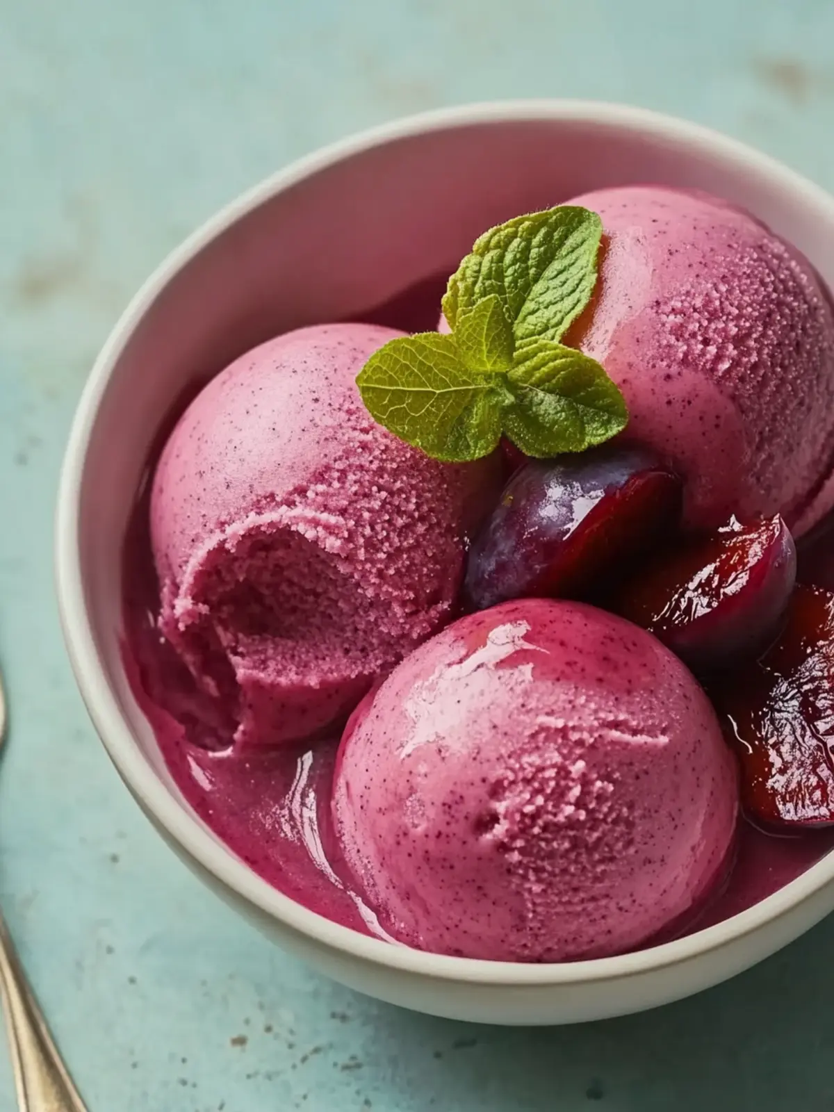 Zesty Cardamom Plum Sorbet: Your Perfect Vegan Treat 2 Cardamom Plum Sorbet