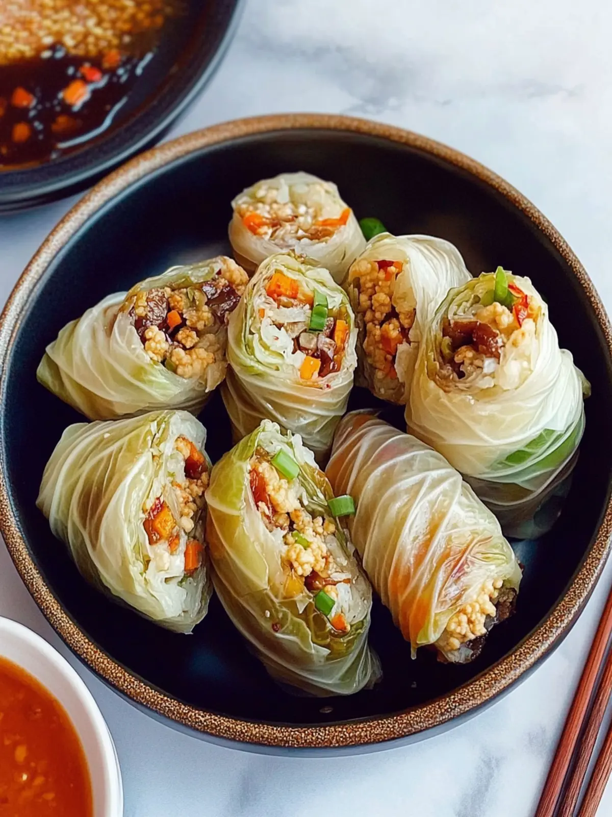 Savory Vegan Cabbage Rolls: Delicious Asian-Inspired Wraps 4 Vegan Cabbage Rolls (Asian-Inspired Wraps)