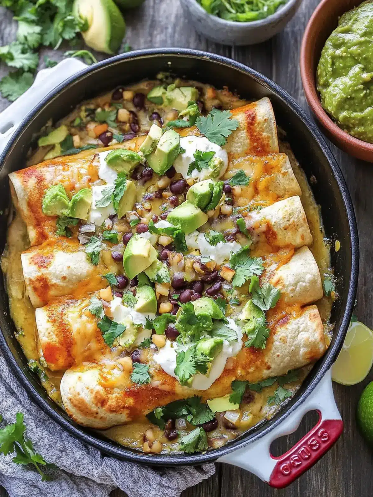 Delicious Poblano Pumpkin Seed Enchiladas with Black Beans 2 Poblano Pumpkin Seed Enchiladas with Black Beans