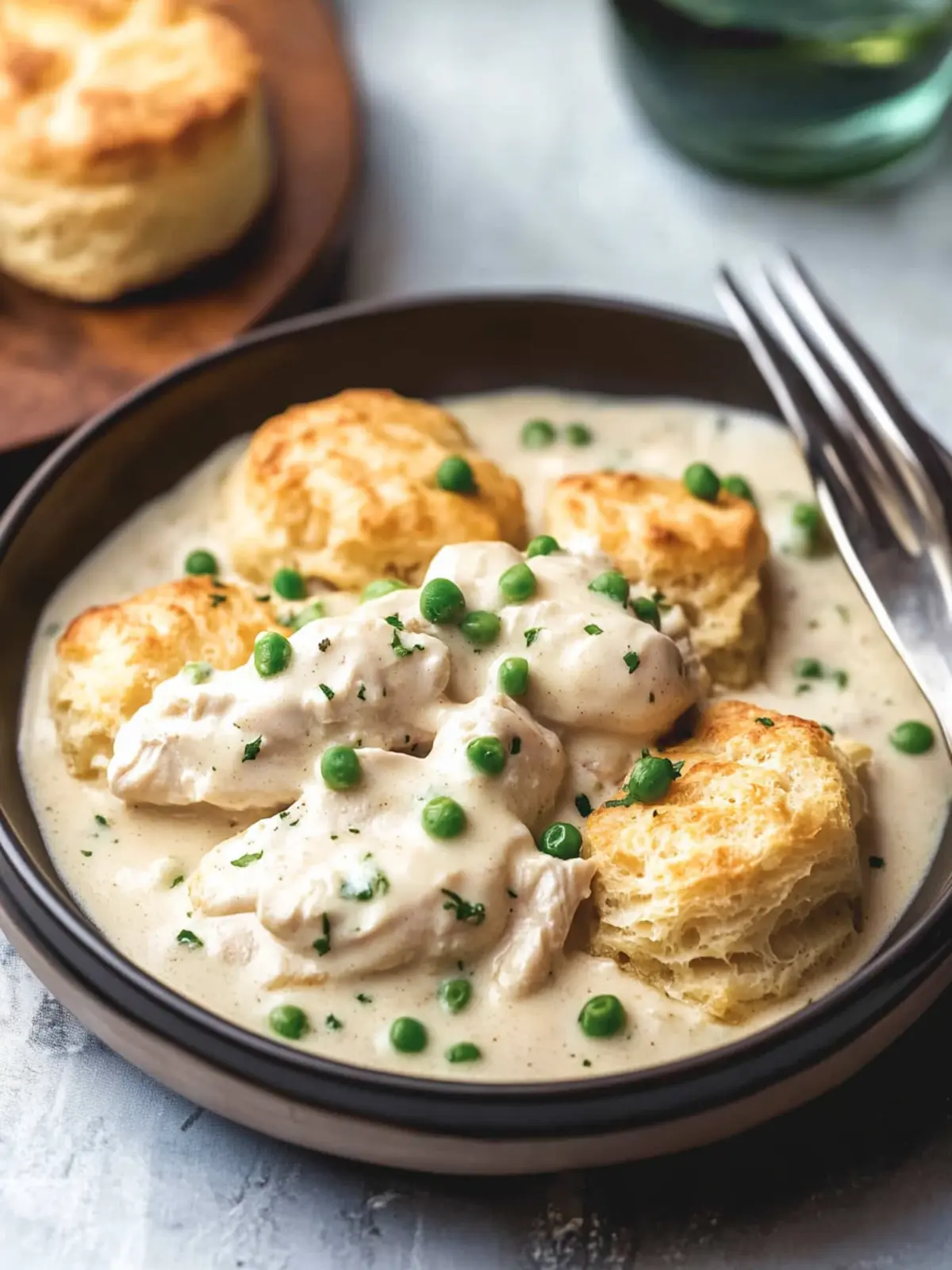 Creamed Chicken Over Biscuits: A Cozy 20-Minute Comfort Meal 5 Creamed Chicken Over Biscuits