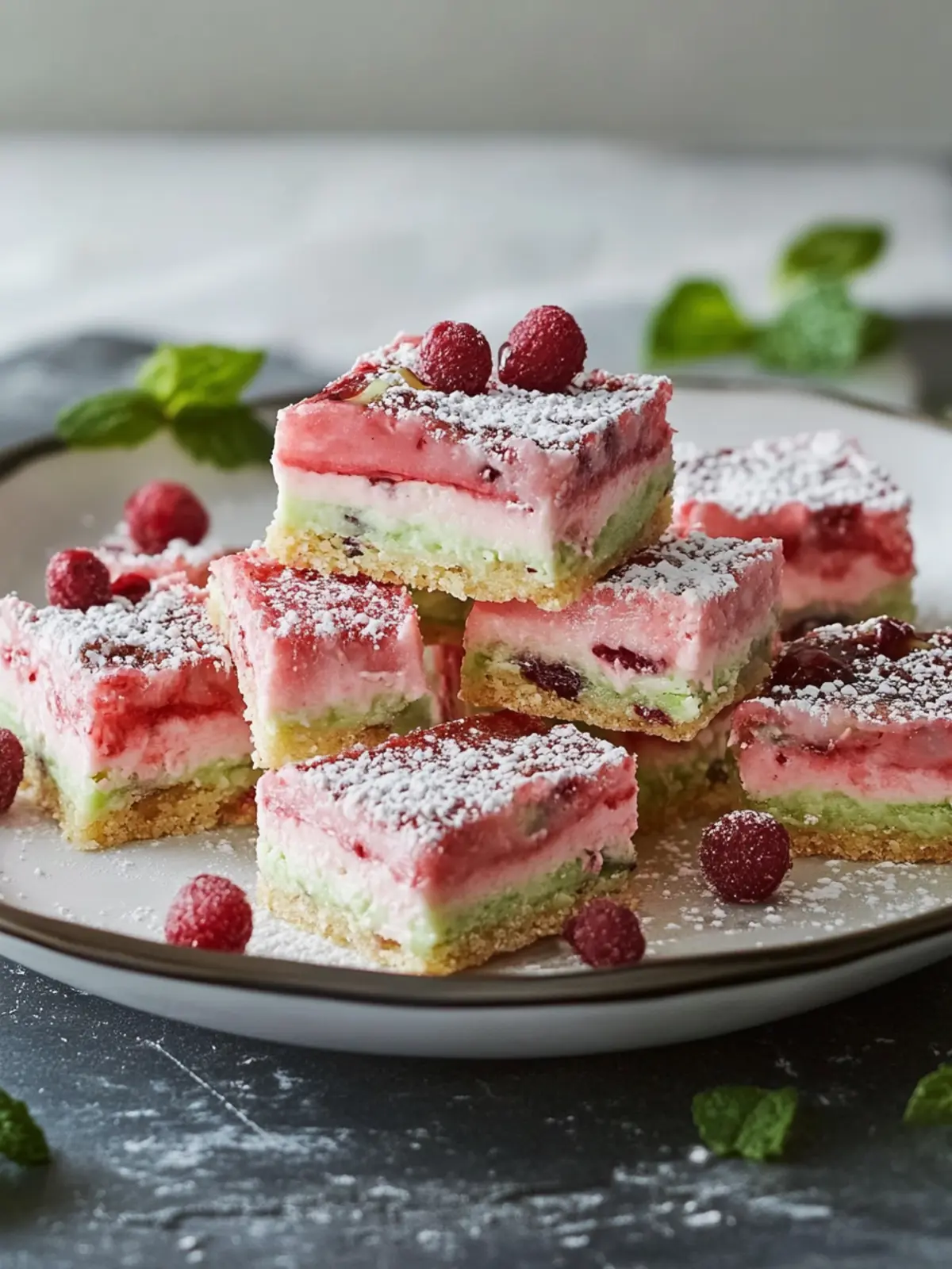 Irresistible Spumoni Bars with Pistachios and Cherry Joy 2 Spumoni Bars