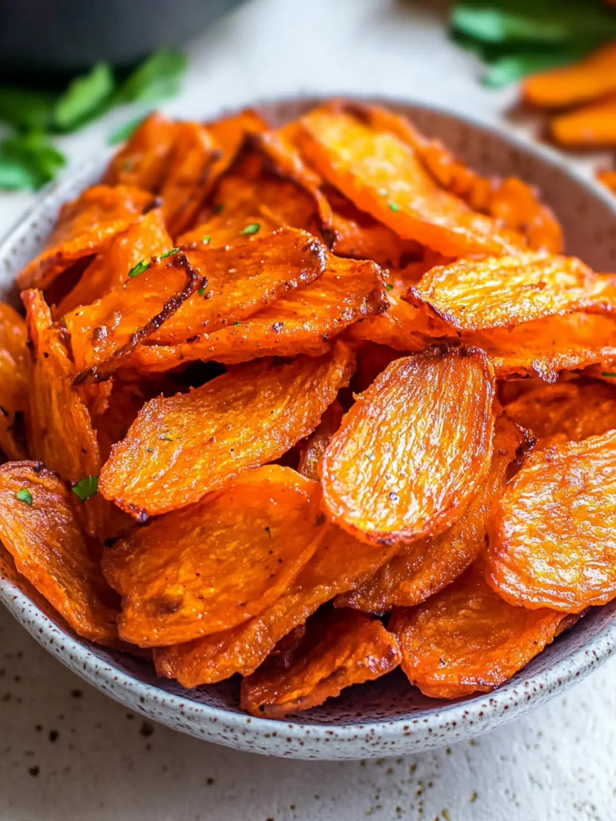 Crispy Air Fryer Carrot Chips Ninja Foodi Delight in 15 Min 4 Air Fryer Carrot Chips (Ninja Foodi)