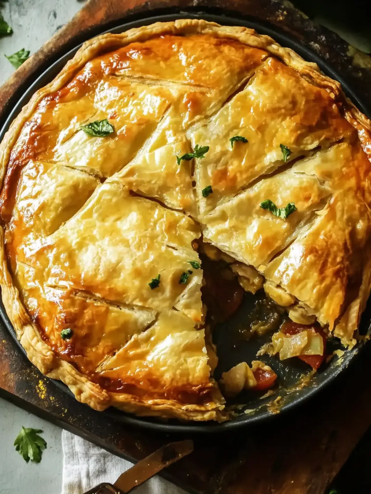 Greek Chicken Pie