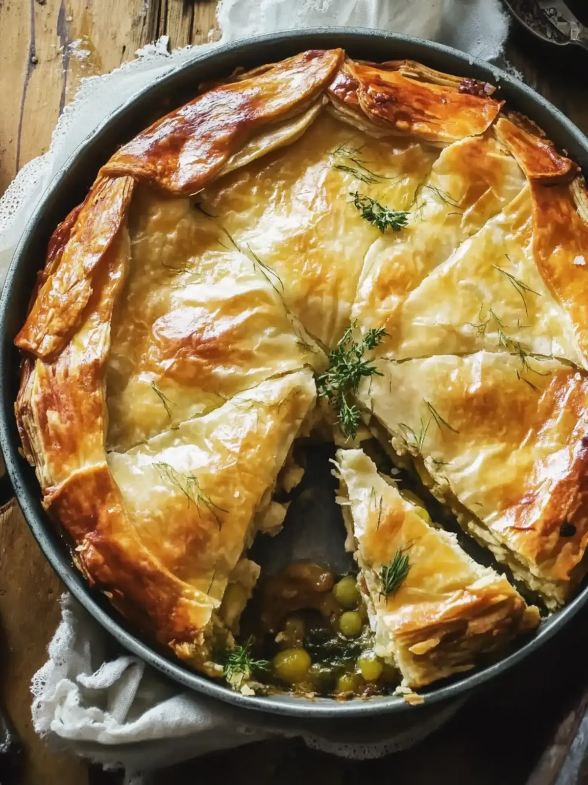 Mouthwatering Greek Chicken Pie: Comfort in Every Bite 4 Greek Chicken Pie