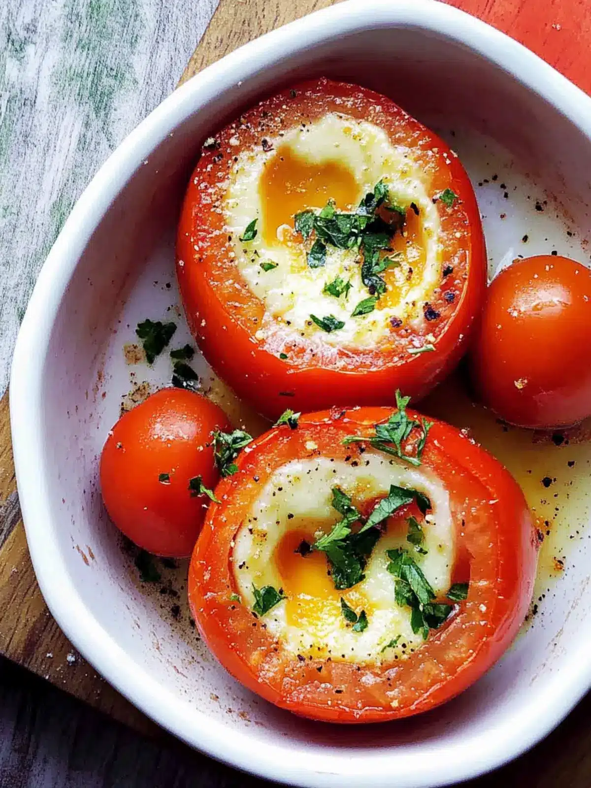 Savory Breakfast Tomatoes Stuffed with Eggs and Cheese Delight 5 Breakfast Tomatoes