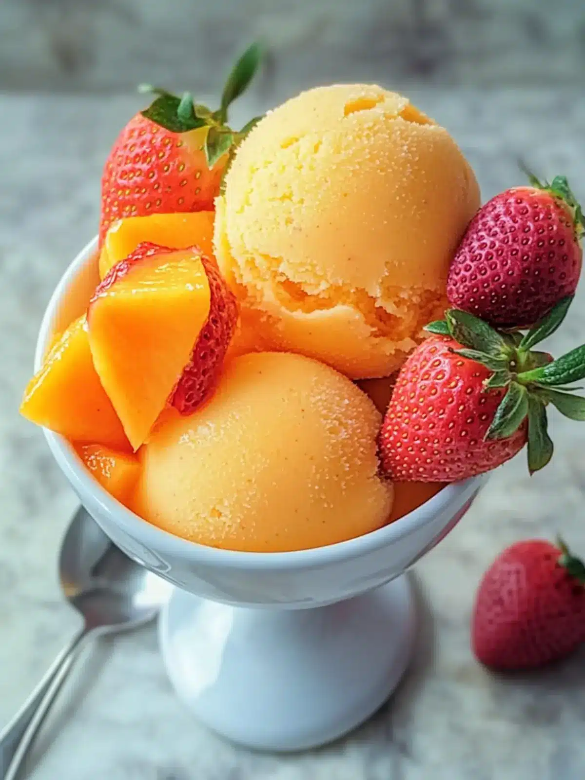 Mango Strawberry Sorbet: Your Ultimate Vegan Summer Treat 2 Mango Strawberry Sorbet