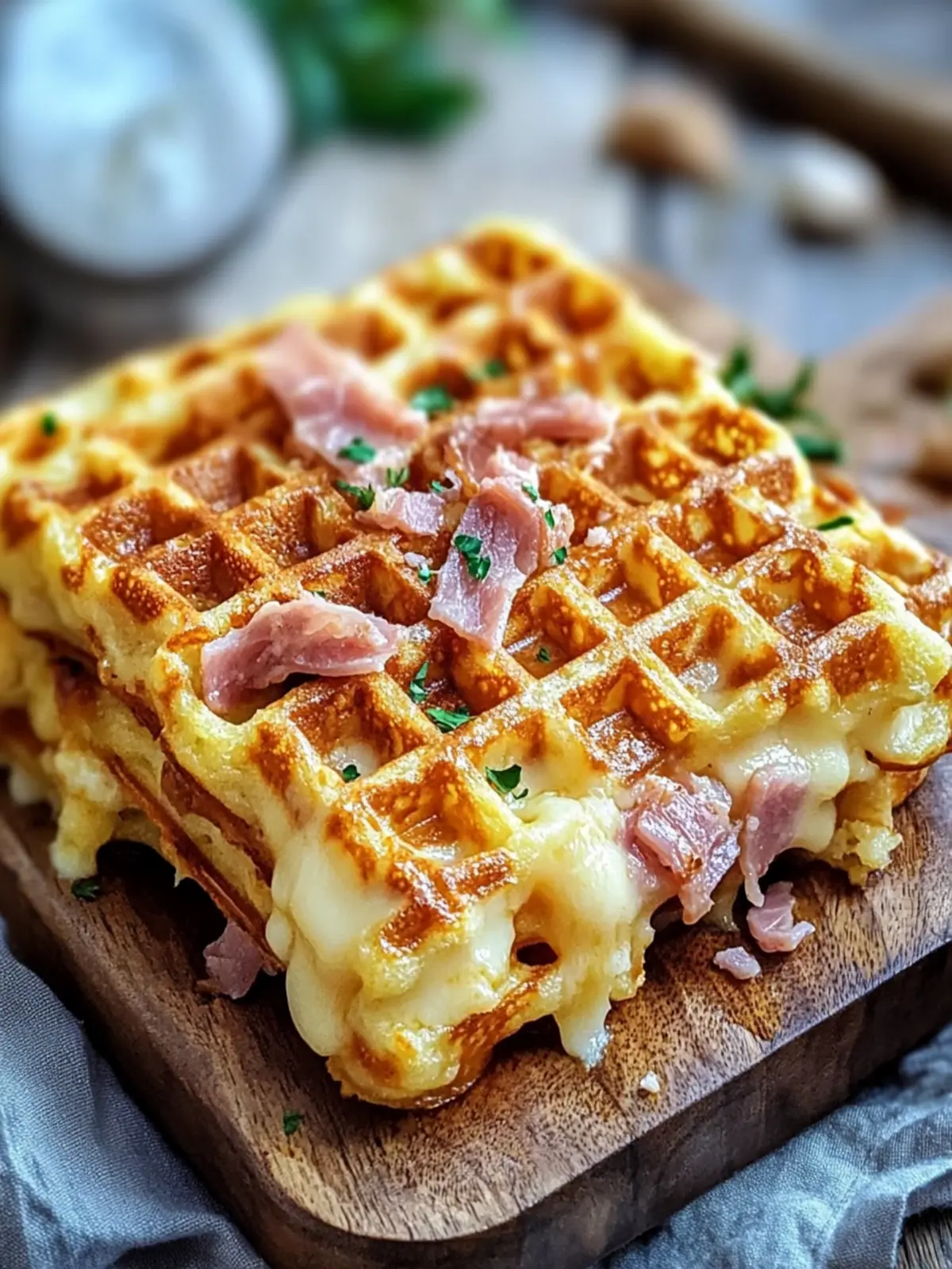 Best Crunchy Ham Cheese Chaffles Ever for Quick Keto Bliss 2 Best Crunchy Ham Cheese Chaffles Ever
