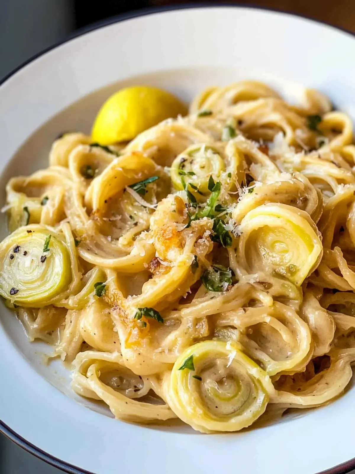 Creamy Leek Pasta: The Ultimate Comfort Food Delight 5 Delicious Caramelized Creamy Leek Pasta
