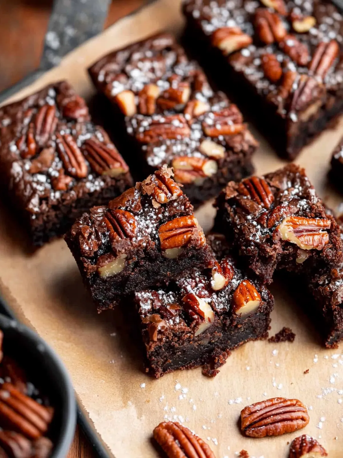 Indulge in Gooey Bourbon Pecan Pie Brownies Bliss 4 Gooey Bourbon Pecan Pie Brownies