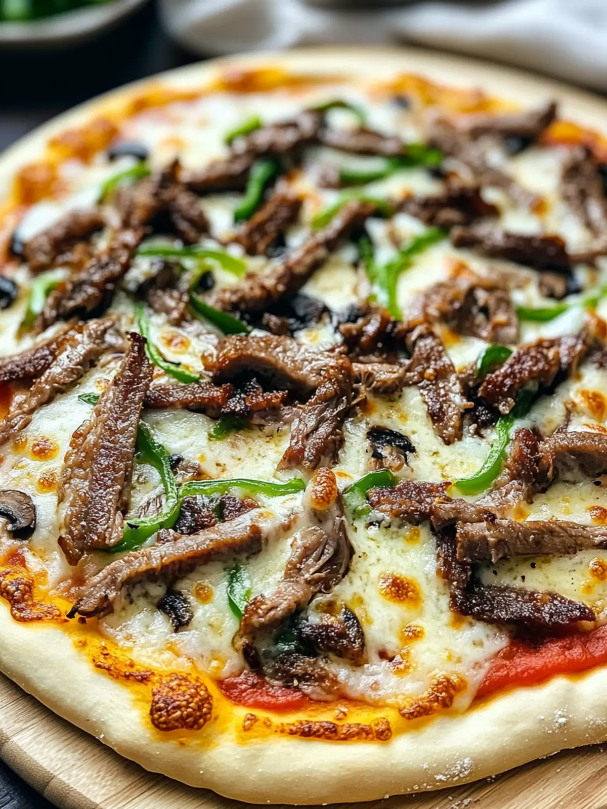 Philly Cheesesteak Pizza: A Cheesy Comfort Food Delight 3 Philly Cheesesteak Pizza