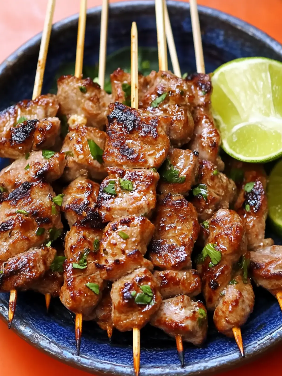 Moo Ping: Irresistibly Juicy Thai-Style Grilled Pork Skewers 2 Moo Ping (Thai-Style Grilled Pork Skewers)