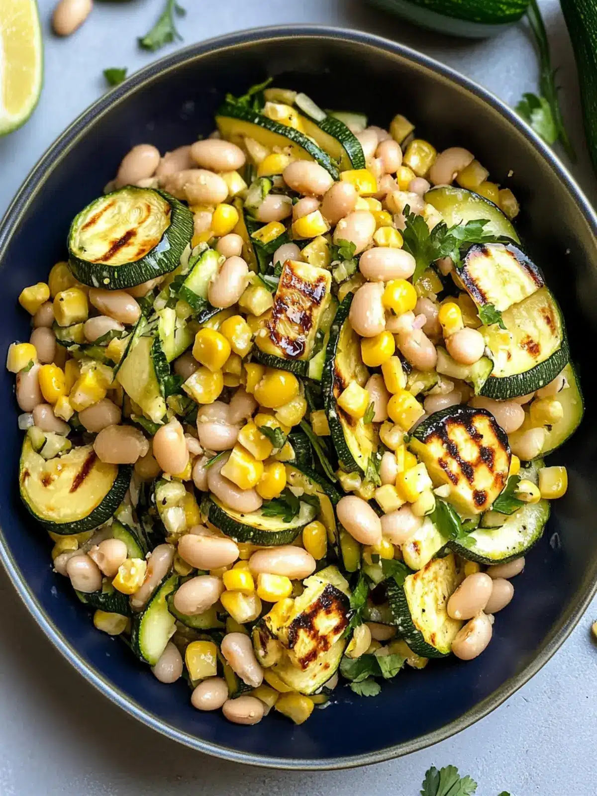 Grilled Zucchini and Corn White Bean Salad That's So Fresh 5 Grilled Zucchini and Corn White Bean Salad