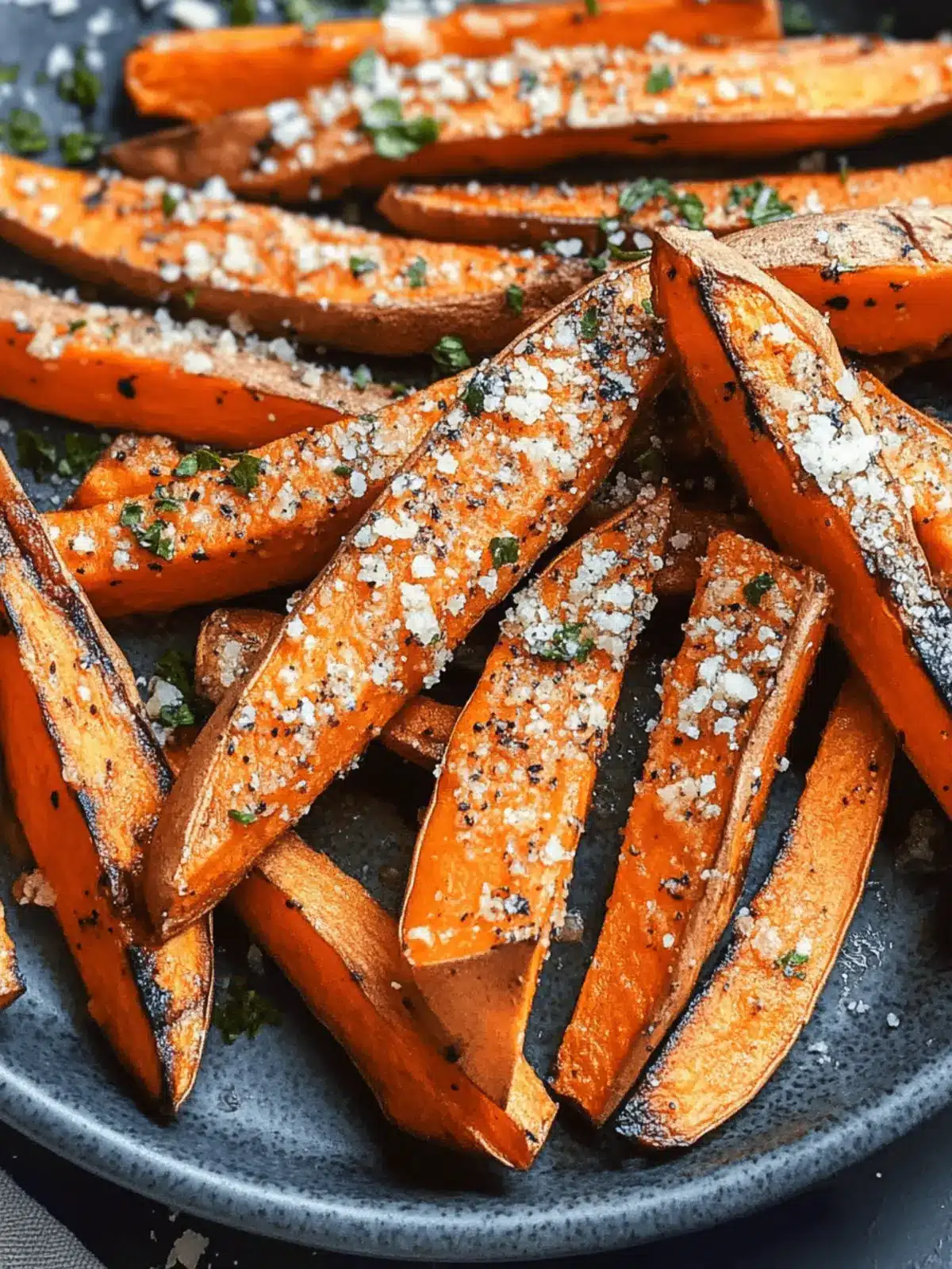 Crispy Garlic Parmesan Sweet Potato Wedges You'll Love 5 Garlic Parmesan Sweet Potato Wedges