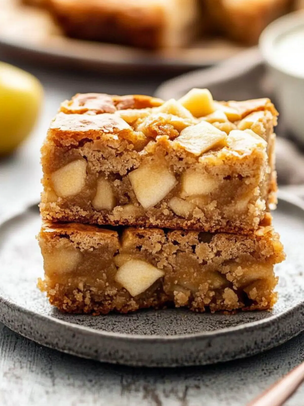 Irresistible Apple Blondies with Caramel Drizzle Delight 2 Apple Blondies