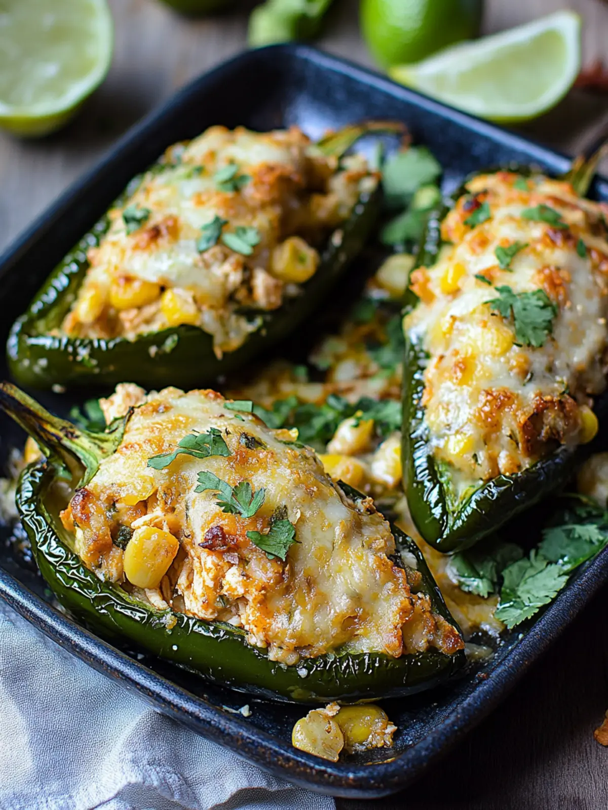 Savor Chicken Stuffed Poblano Peppers for Quick Weeknight Joy 5 Chicken Stuffed Poblano Peppers