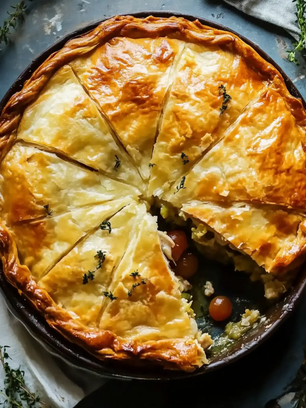 Mouthwatering Greek Chicken Pie: Comfort in Every Bite 3 Greek Chicken Pie
