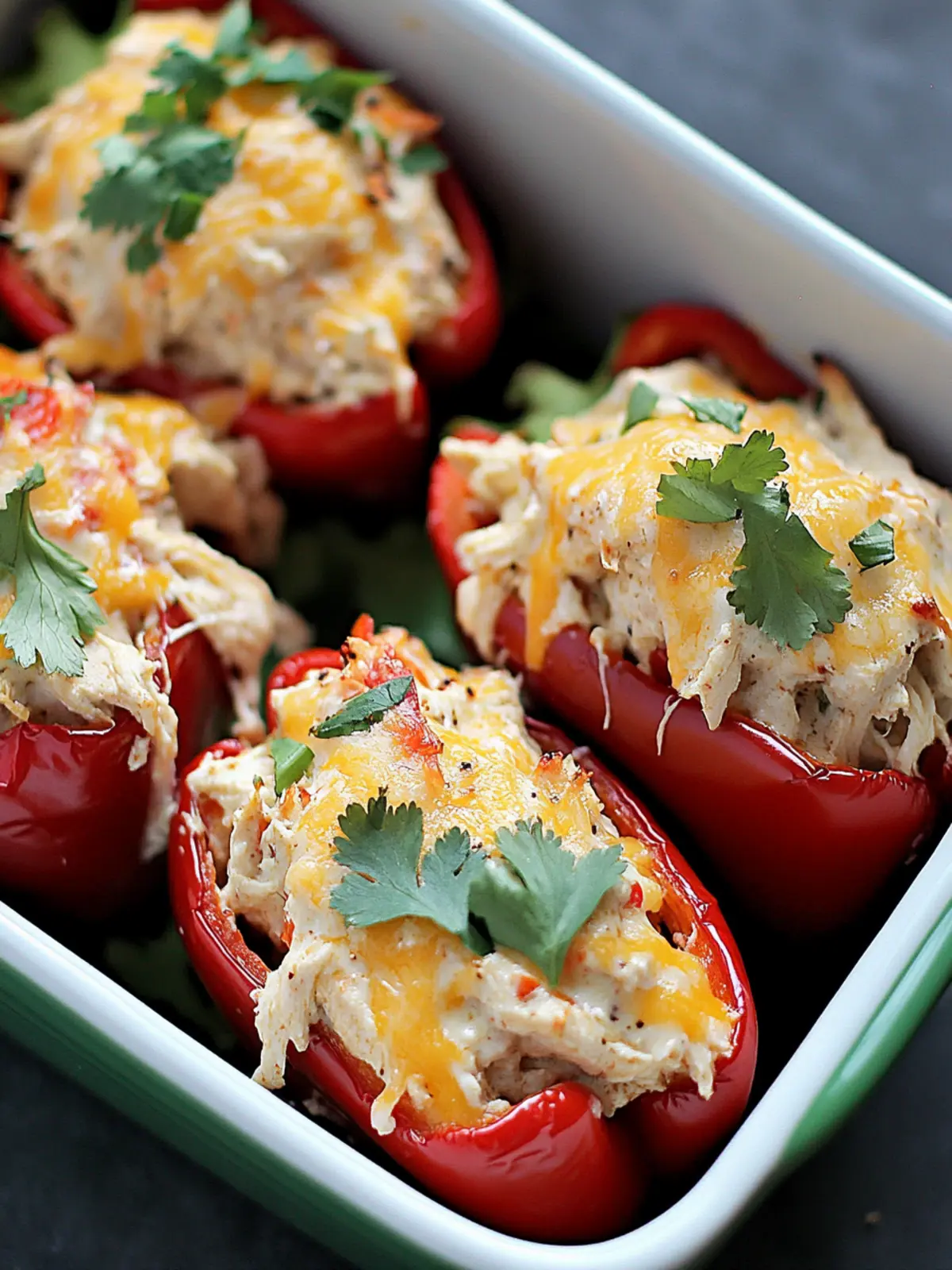 Delicious Low-Carb Creamy Chicken Stuffed Peppers Recipe 4 Low-Carb Creamy Chicken Stuffed Peppers