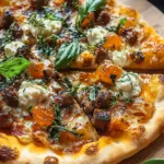 Savor Homemade Sausage Ricotta Honey Hot Pizza Today! 6 Sausage Ricotta Honey Hot Pizza