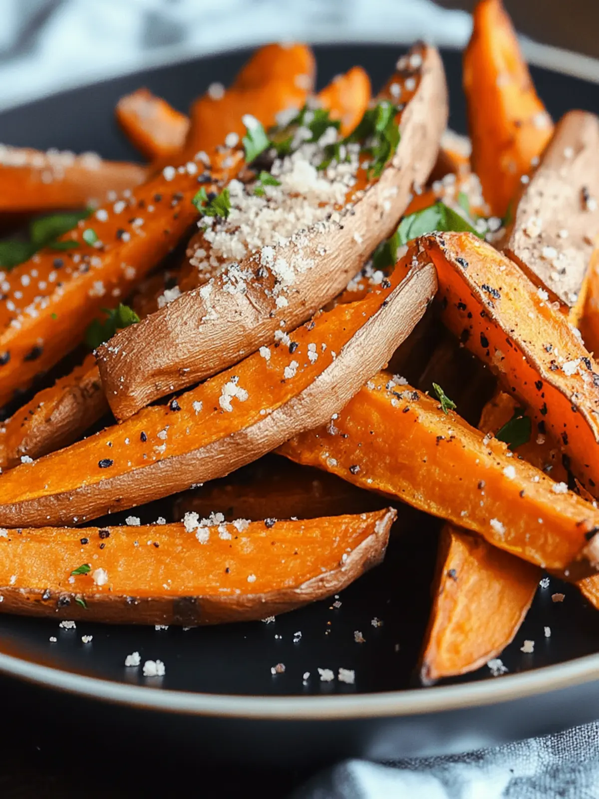 Crispy Garlic Parmesan Sweet Potato Wedges You'll Love 4 Garlic Parmesan Sweet Potato Wedges