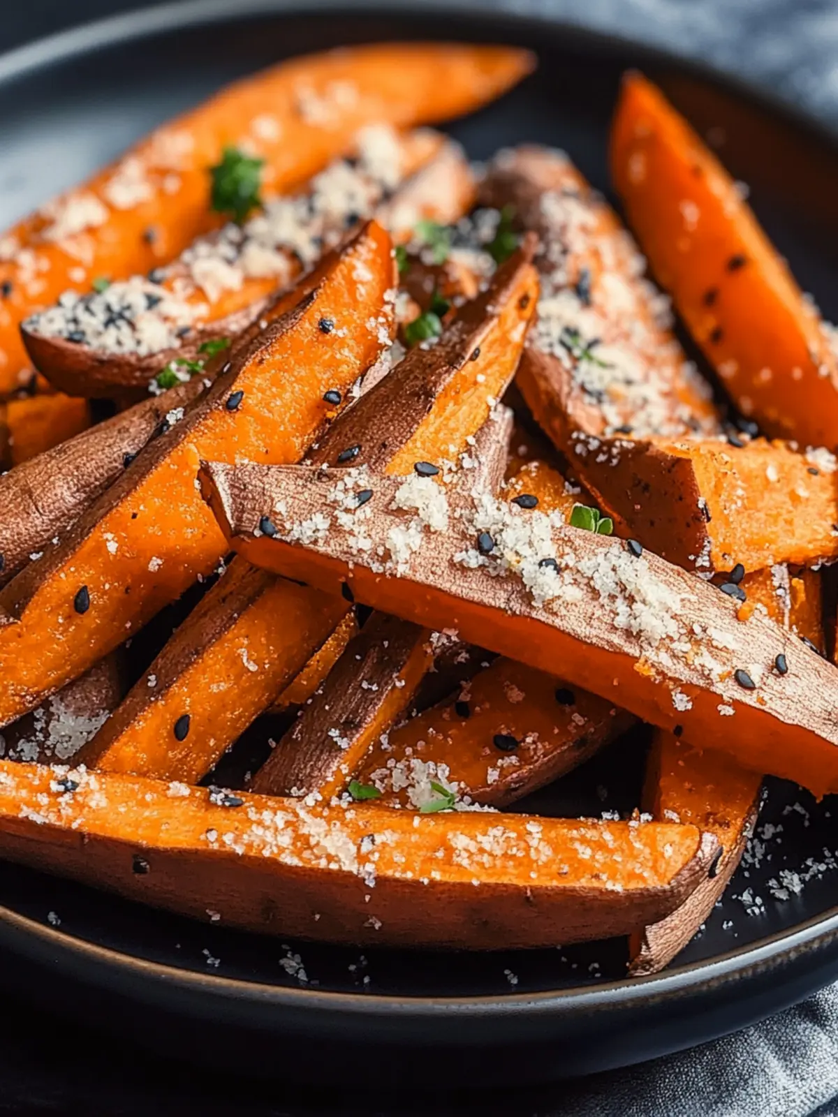Crispy Garlic Parmesan Sweet Potato Wedges You'll Love 2 Garlic Parmesan Sweet Potato Wedges