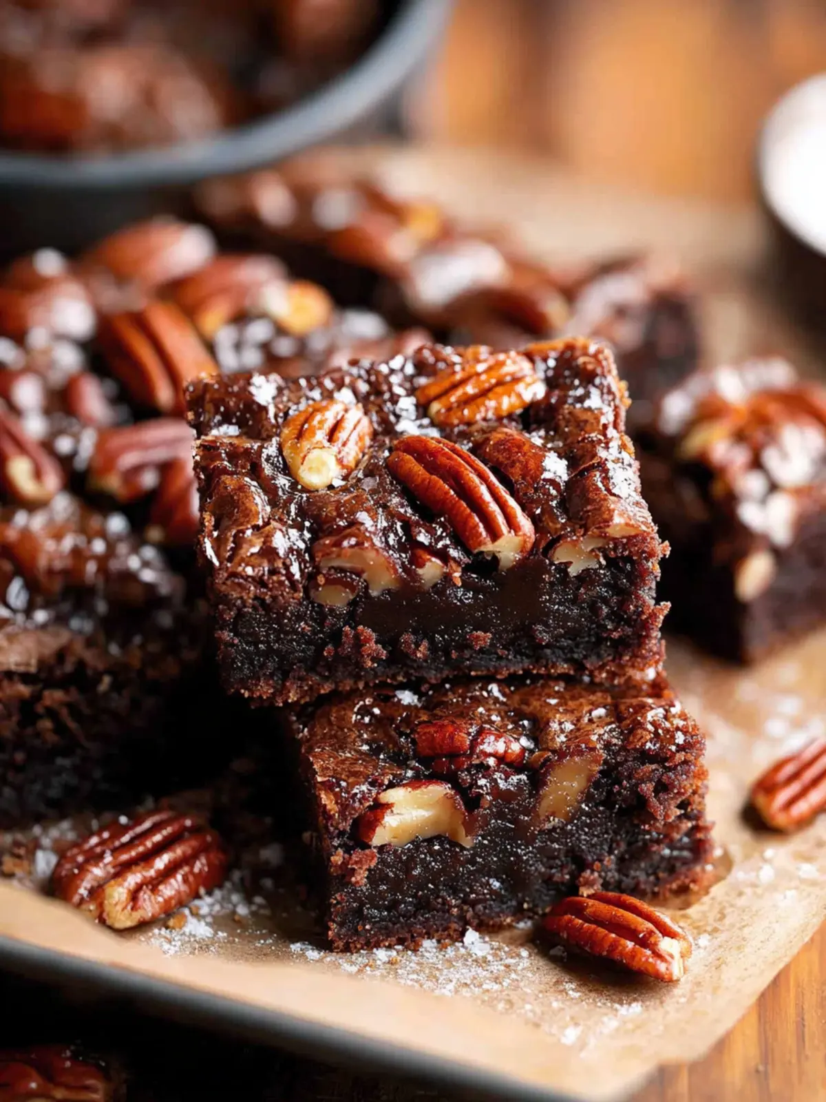 Indulge in Gooey Bourbon Pecan Pie Brownies Bliss 5 Gooey Bourbon Pecan Pie Brownies