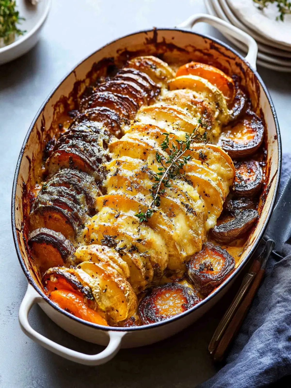 Heavenly Cheesy Root Vegetable Gratin for Cozy Gatherings 4 Cheesy Root Vegetable Gratin