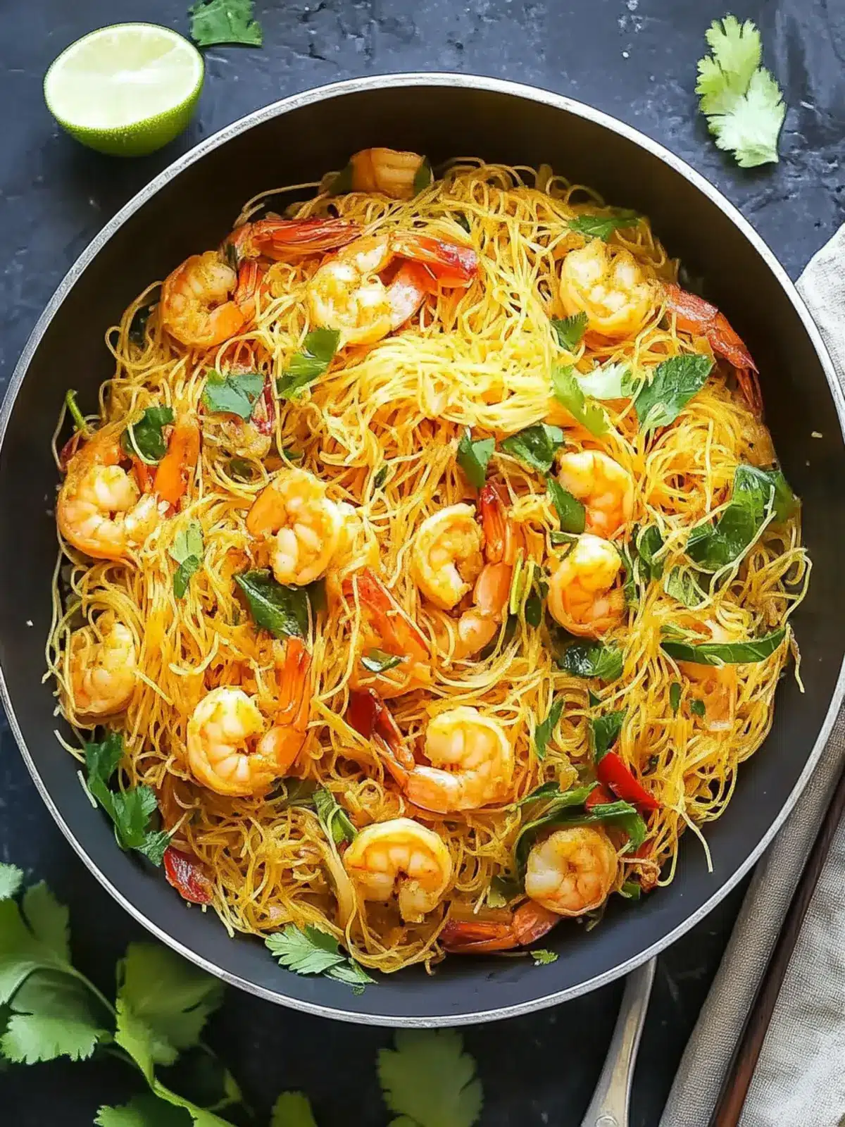 Savory Singapore Noodles with Shrimp for a Flavorful Feast 5 Singapore Noodles with Shrimp
