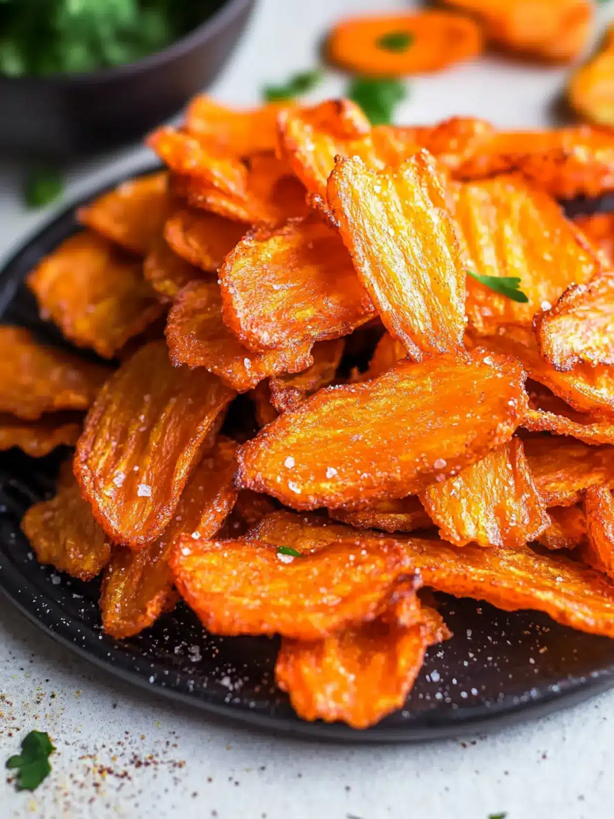 Crispy Air Fryer Carrot Chips Ninja Foodi Delight in 15 Min 3 Air Fryer Carrot Chips (Ninja Foodi)