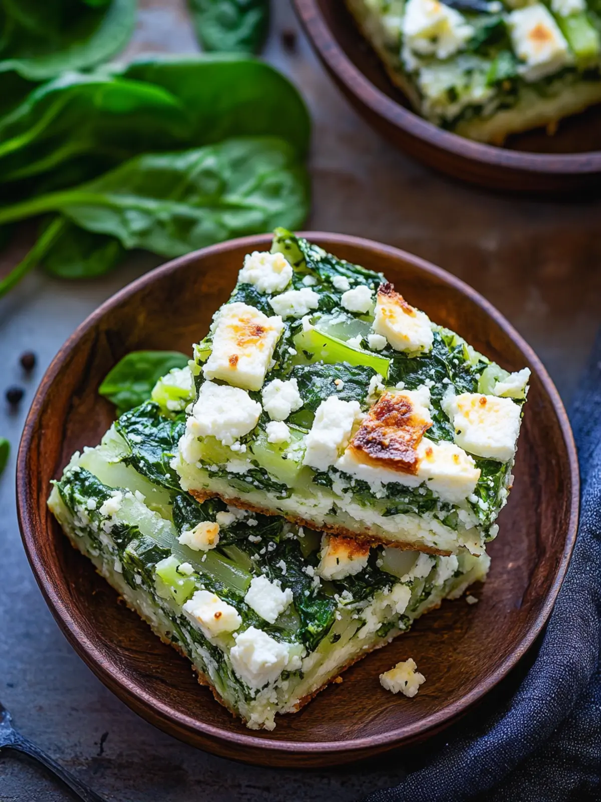 Delicious Spinach Feta Bake Squares for Easy Meal Prep 5 Spinach Feta Bake Squares