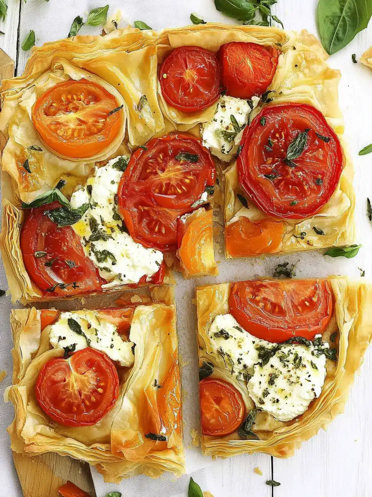 Savory Tomato Ricotta Phyllo Tart: Effortless Gourmet Delight 5 tomato ricotta phyllo tart