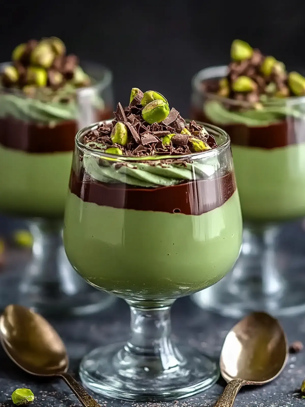 Indulge in Decadent Pistachio Mousse with Rich Chocolate Ganache 3 Decadent Pistachio Mousse with Rich Chocolate Ganache