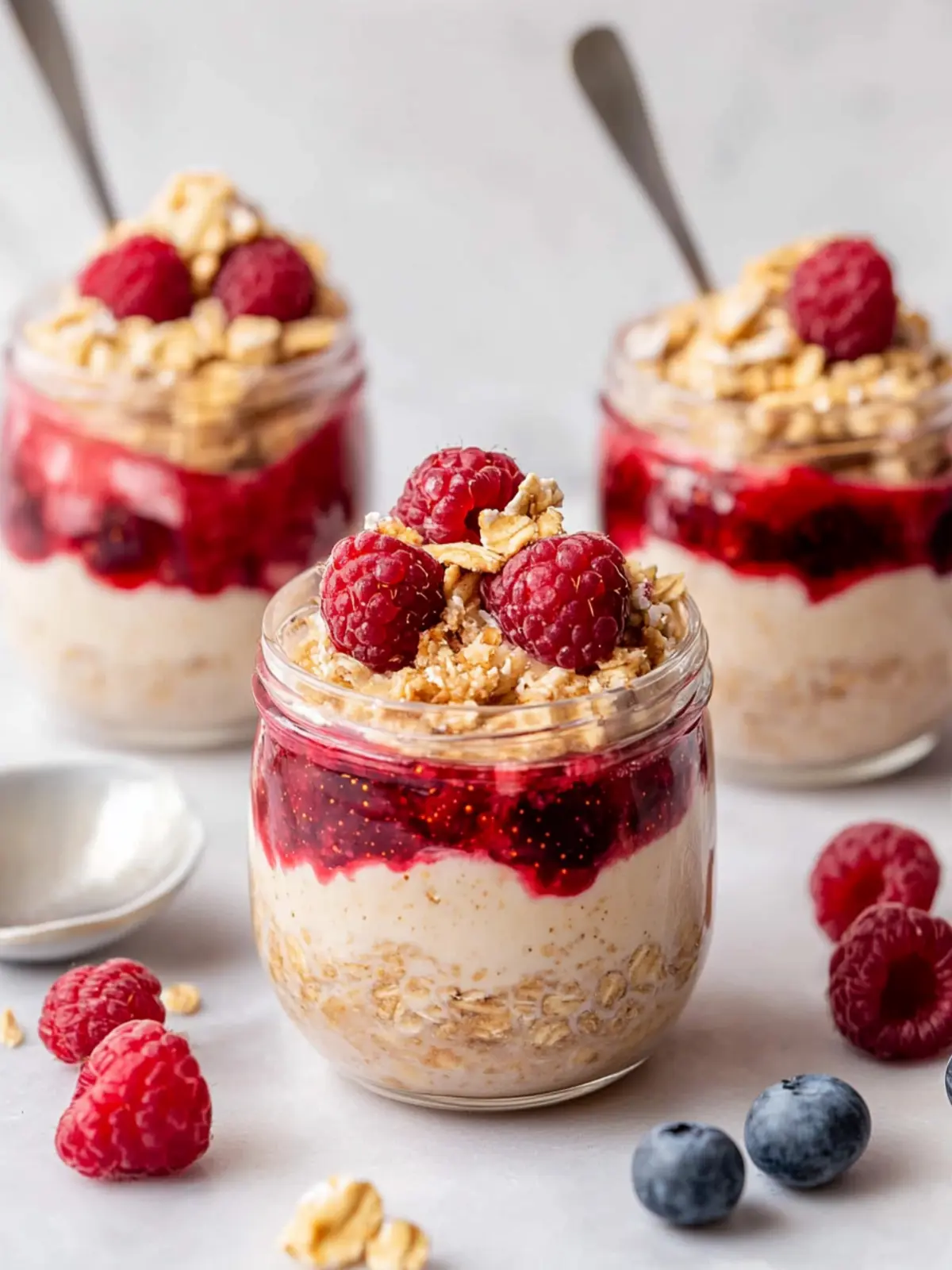 Peanut Butter and Jelly Overnight Oats for Busy Mornings 4 Peanut Butter and Jelly Overnight Oats