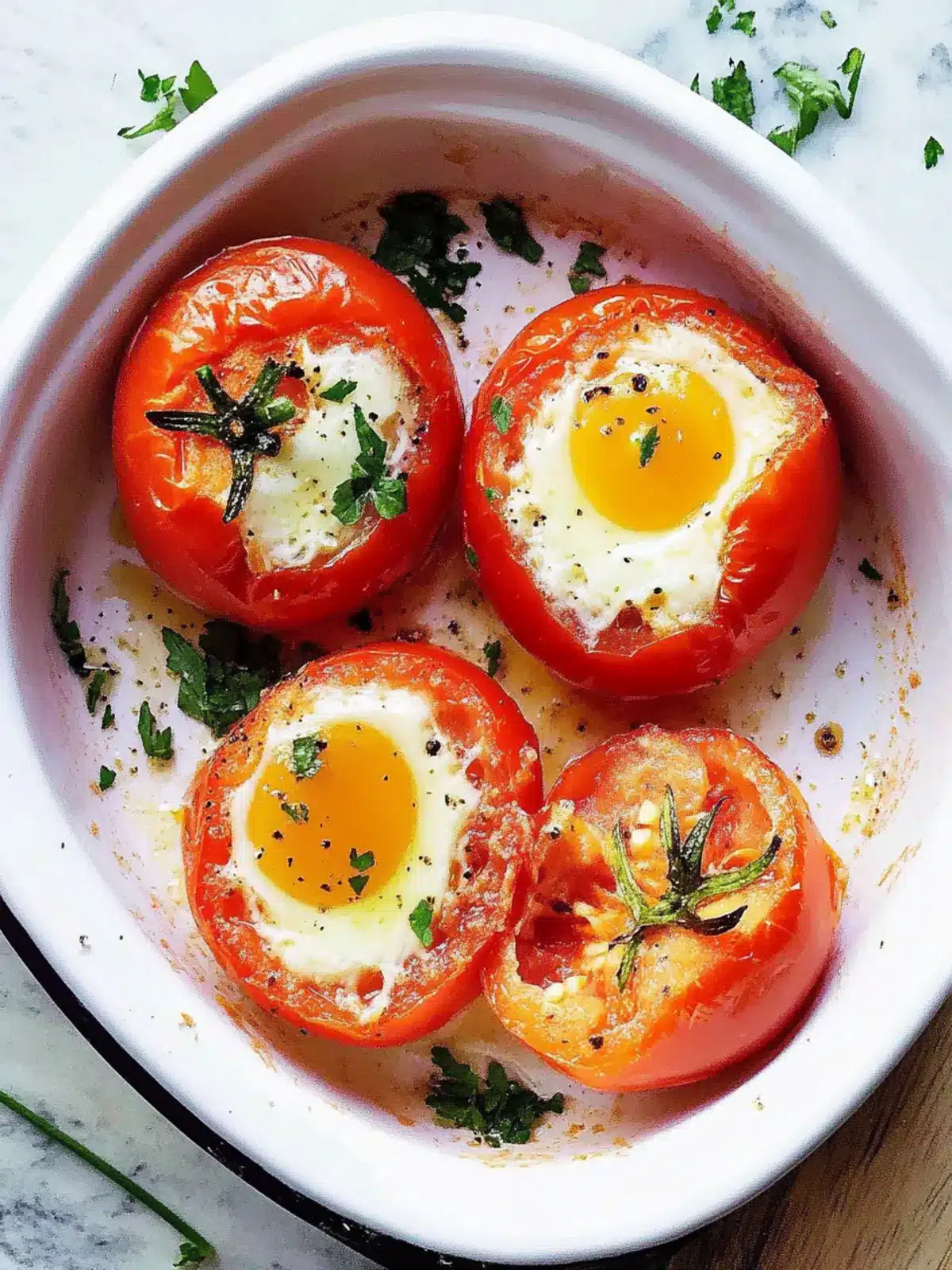 Savory Breakfast Tomatoes Stuffed with Eggs and Cheese Delight 4 Breakfast Tomatoes