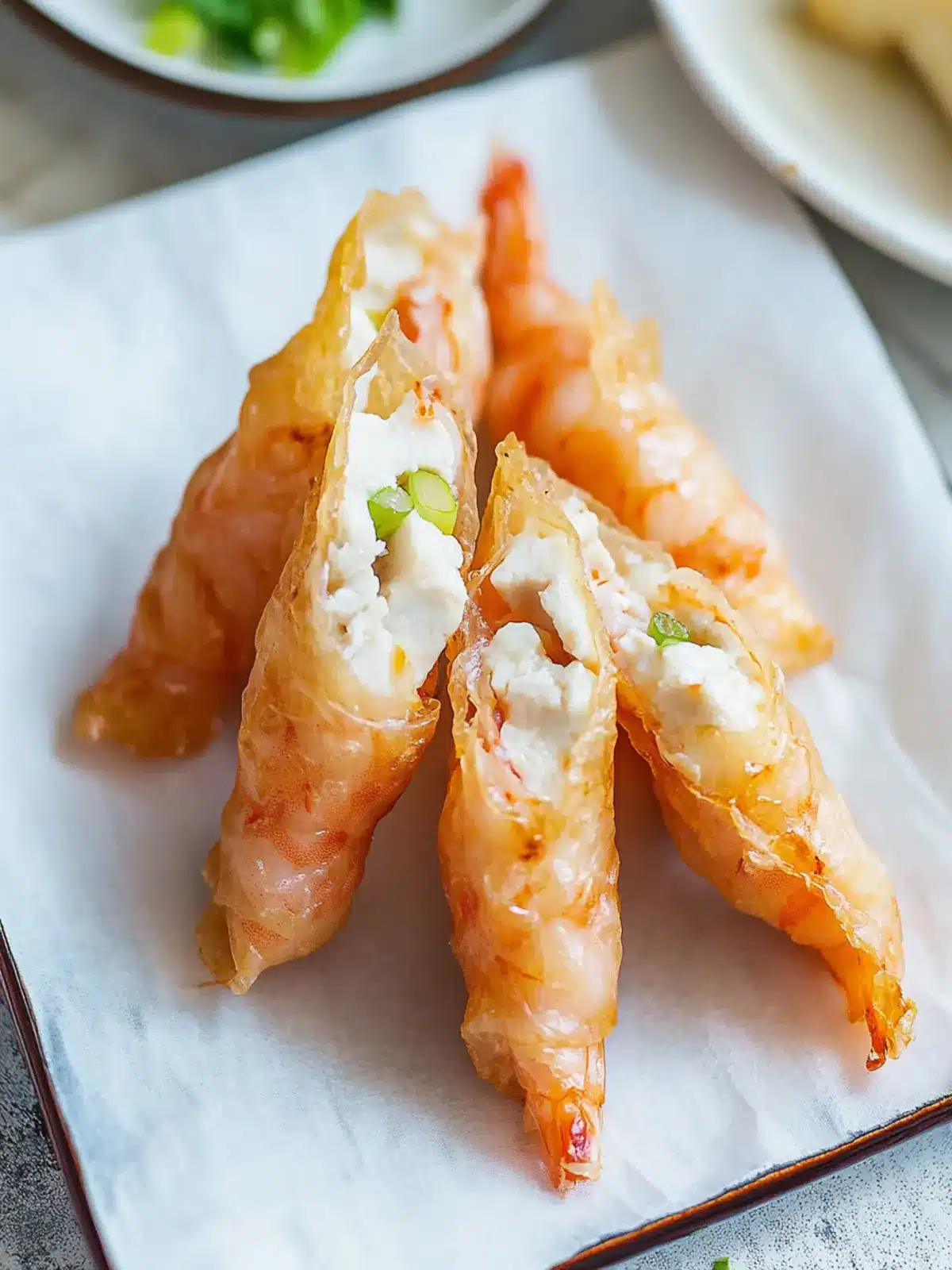 Indulge in Crunchy Shrimp Wrapped in Tofu Skin Delight 4 Shrimp Wrapped in Tofu Skin