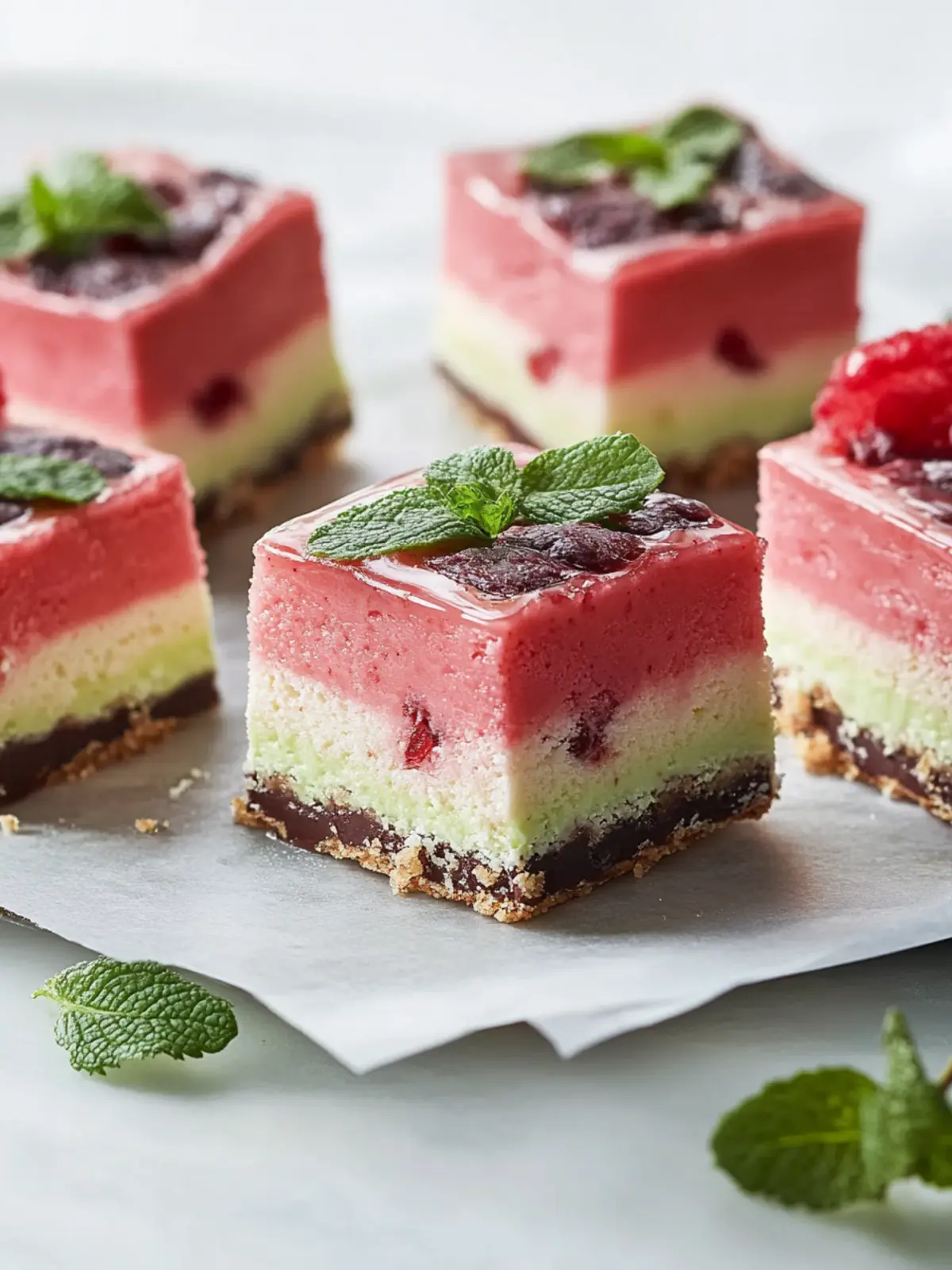 Irresistible Spumoni Bars with Pistachios and Cherry Joy 4 Spumoni Bars