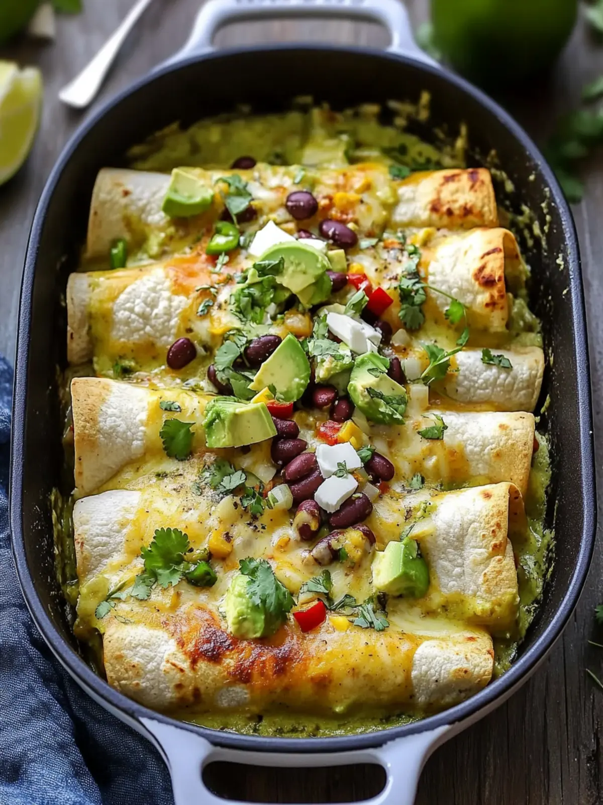 Delicious Poblano Pumpkin Seed Enchiladas with Black Beans 3 Poblano Pumpkin Seed Enchiladas with Black Beans