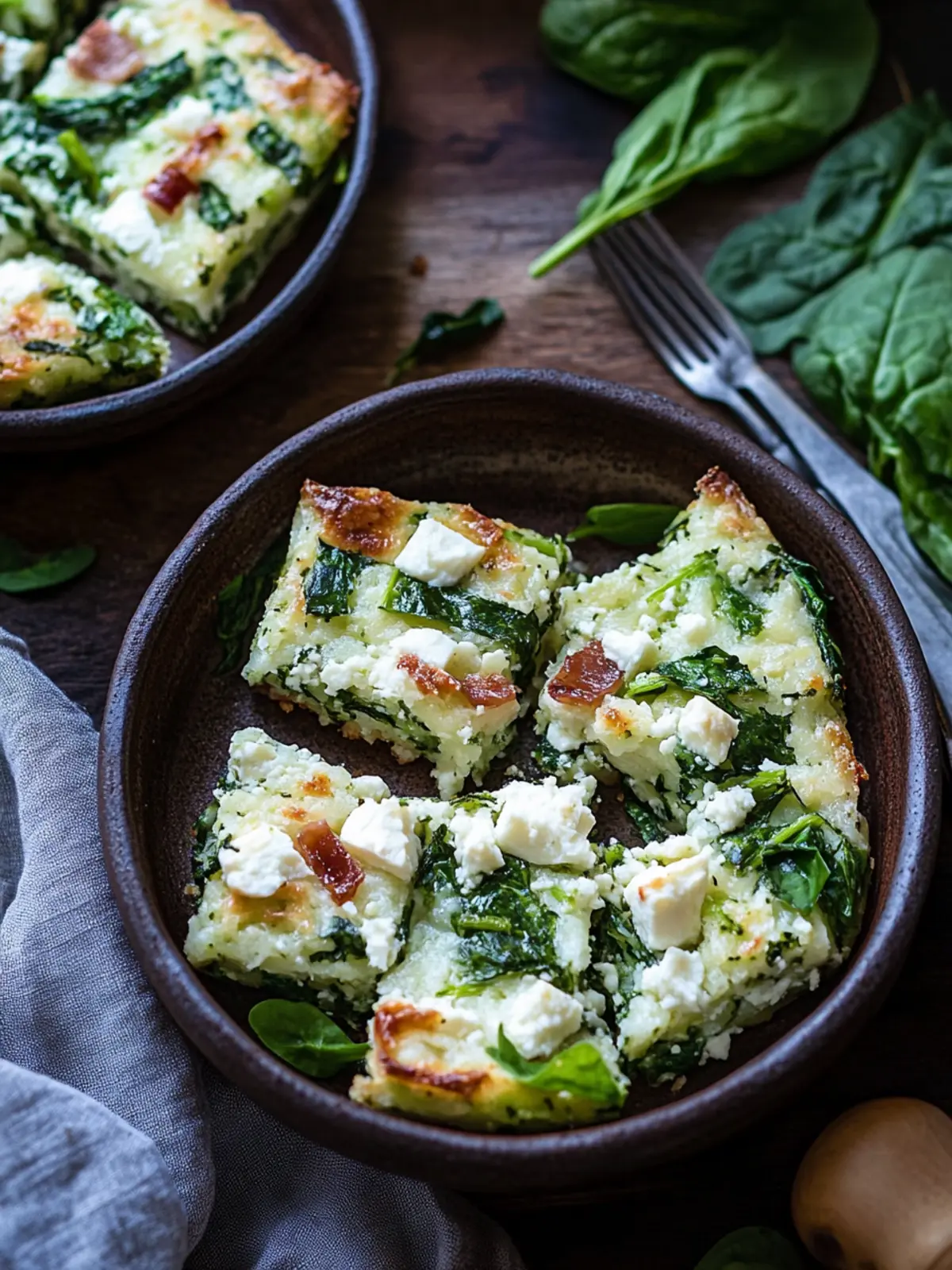 Delicious Spinach Feta Bake Squares for Easy Meal Prep 3 Spinach Feta Bake Squares