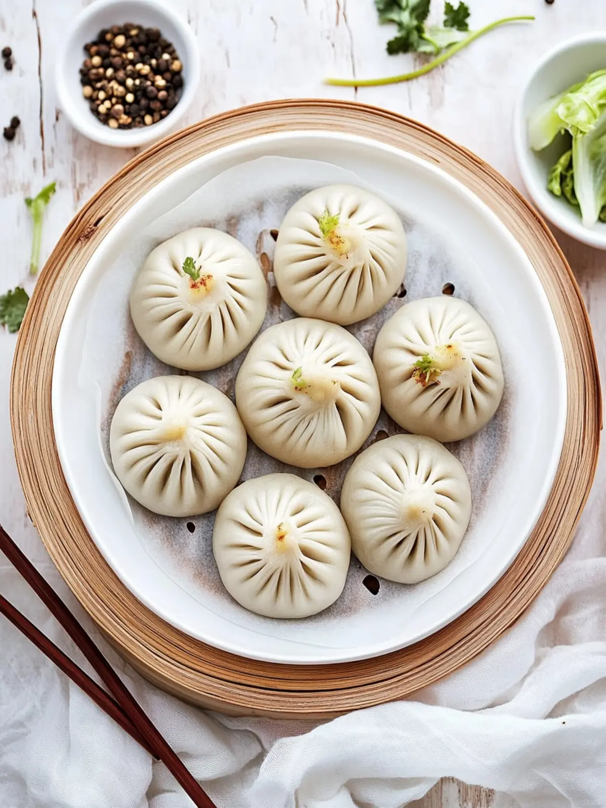 Savory Pork & Cabbage Steamed Buns for Your Cozy Meals 2 Pork & Cabbage Steamed Buns