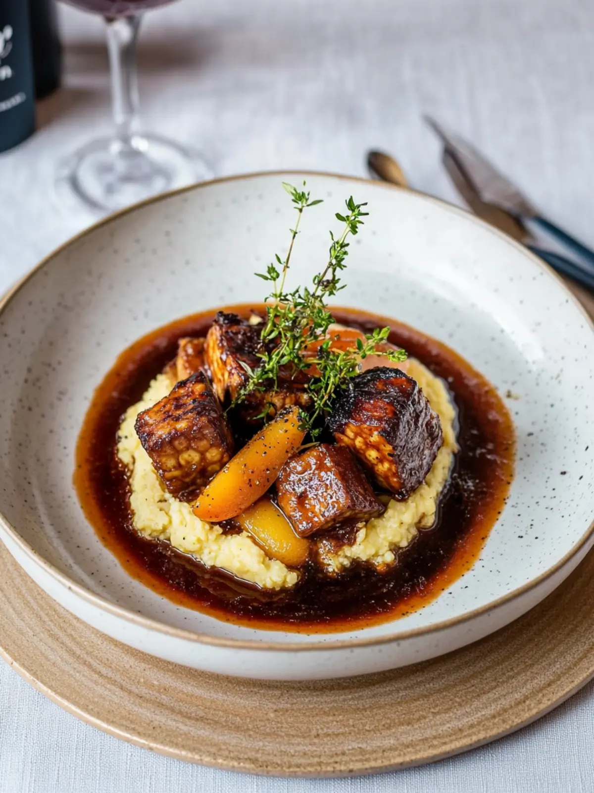 Vegan Tempeh Coq au Vin for Cozy Gourmet Nights 4 Vegan Tempeh “Coq au Vin”