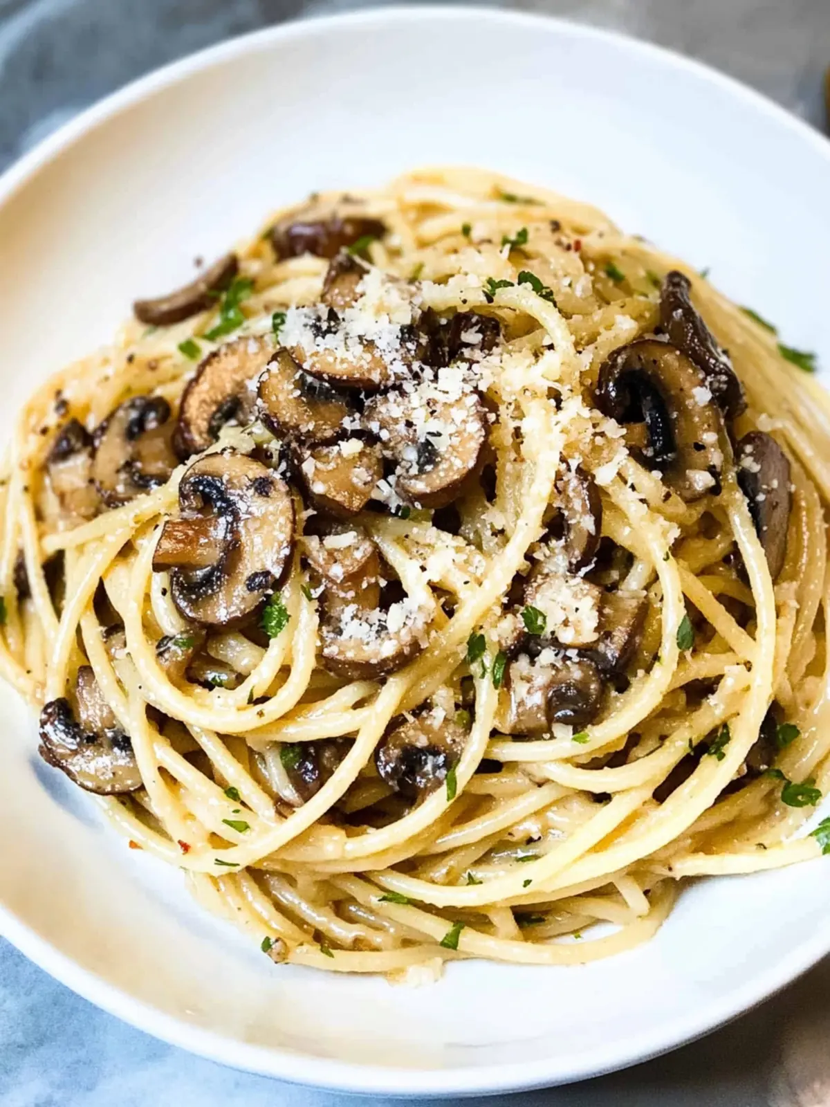 15 Minute Mushroom Spaghetti Aglio Olio for Quick Comfort Food 3 15 Minute Mushroom Spaghetti Aglio Olio