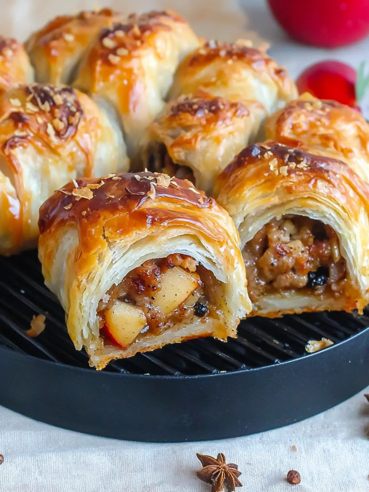 Pork & Apple Sausage Rolls: A Savory-Sweet Snack Delight 3 Pork & Apple Sausage Rolls